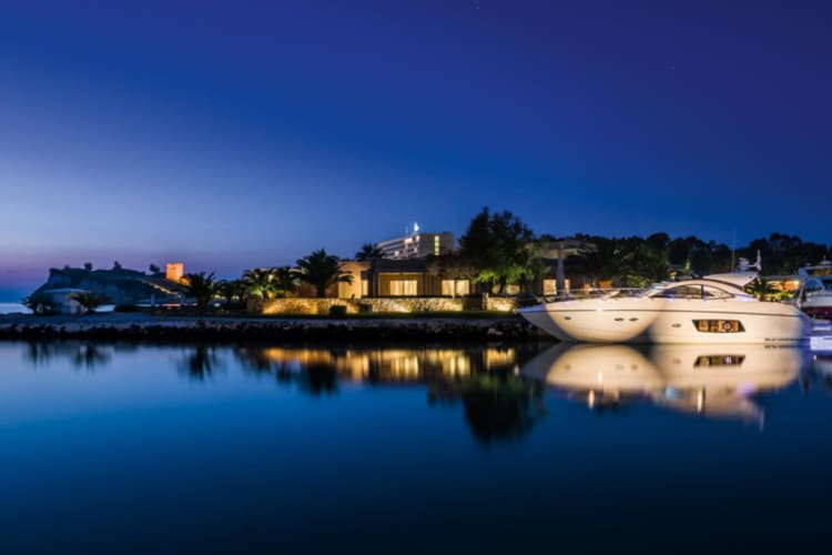 Marina at night
